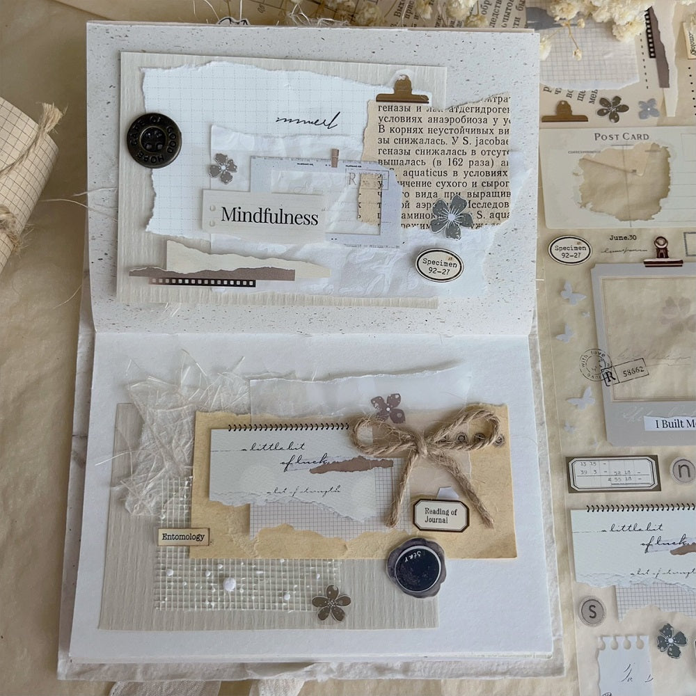 Book Rhythm, Retro Notebook Backing Material PET Washi Tape