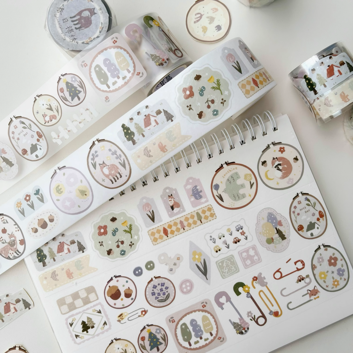 Splendid spring day cute light retro PET washi tape