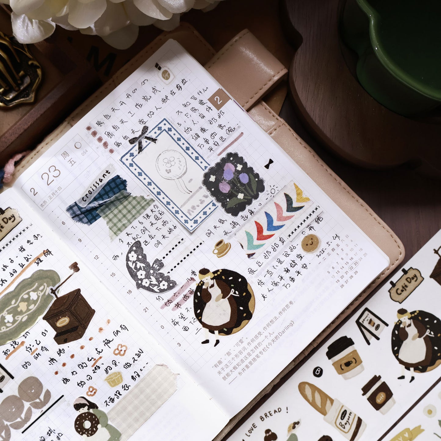 Bread Diary Collection Masking Tape | Cute PET / Washi Tape