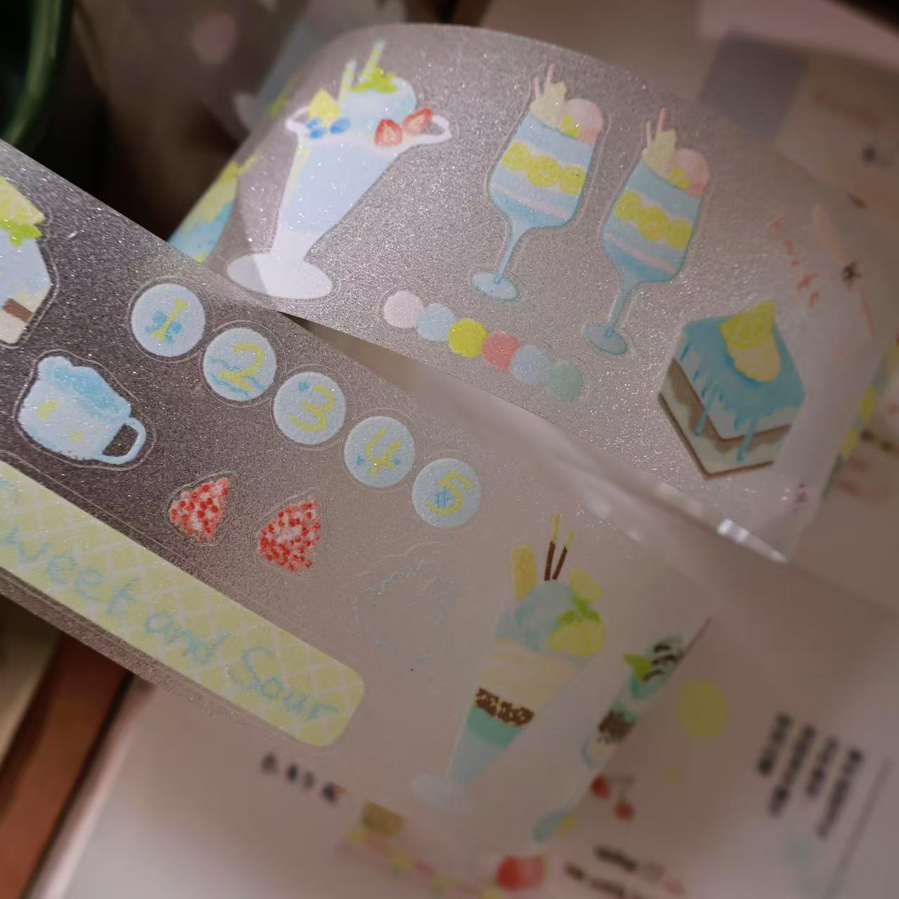 Sea-salt Lemon Collection Masking Tape | Cute PET / Washi Tape