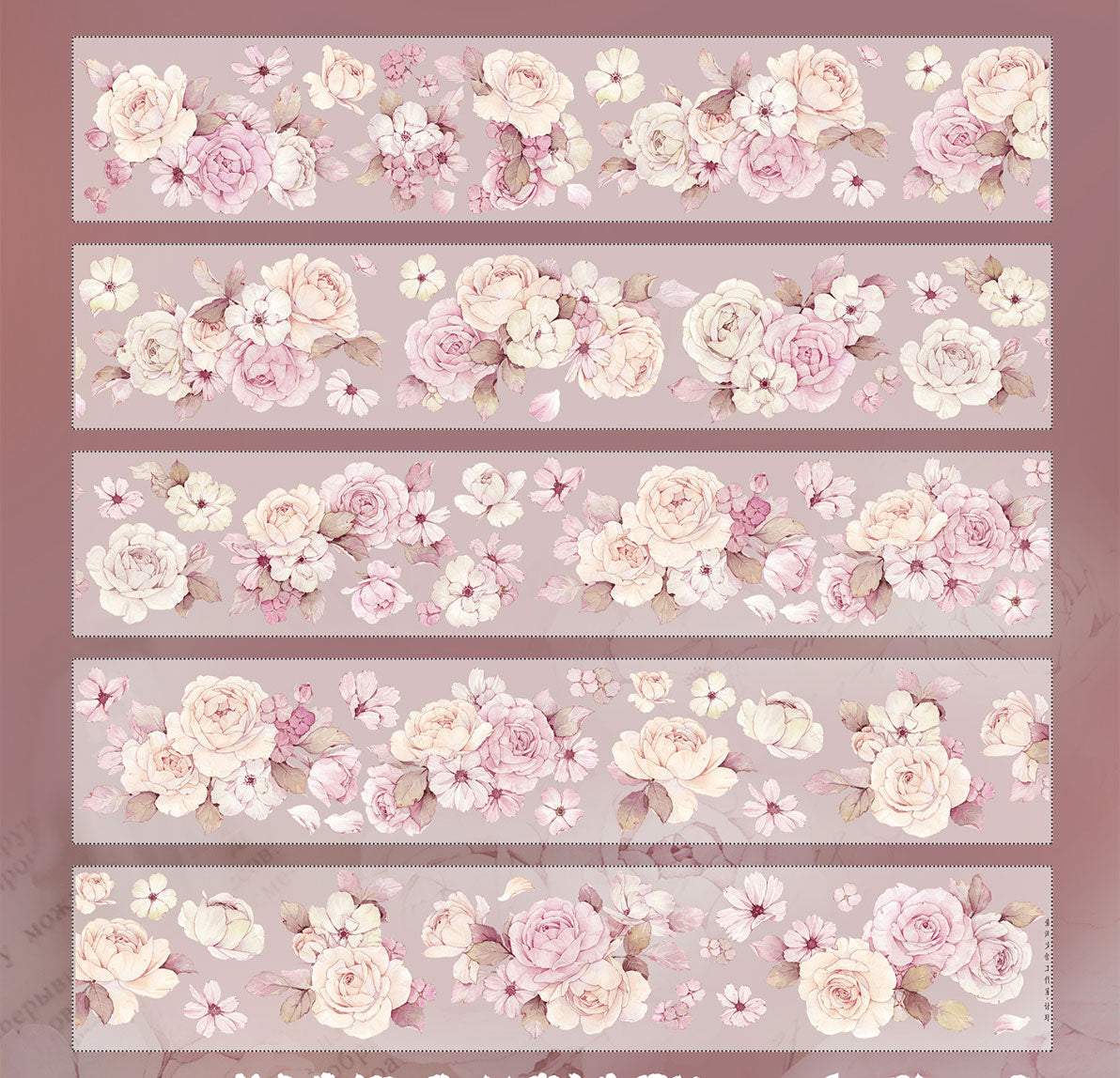 Yuyao vintage flower PET and Washi tape