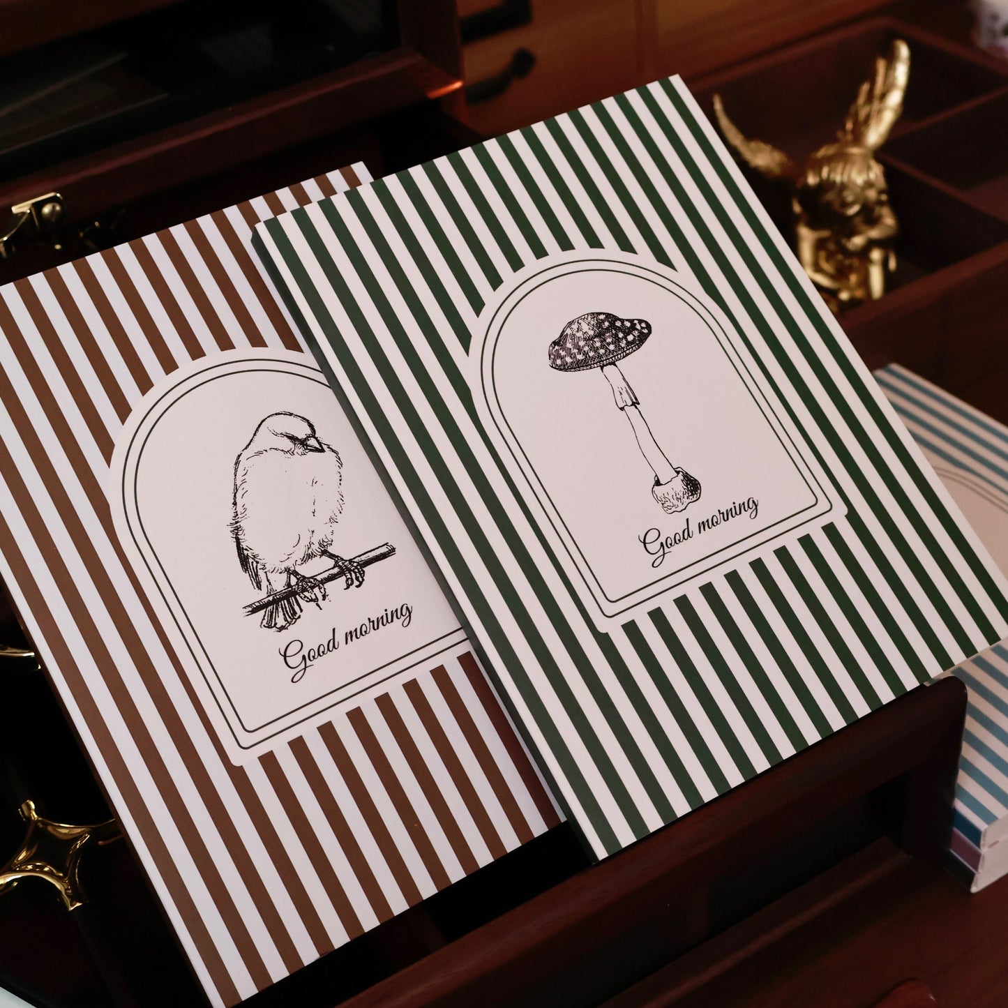 Retro Striped Book Notebook Journal notebook collage book blank notebook