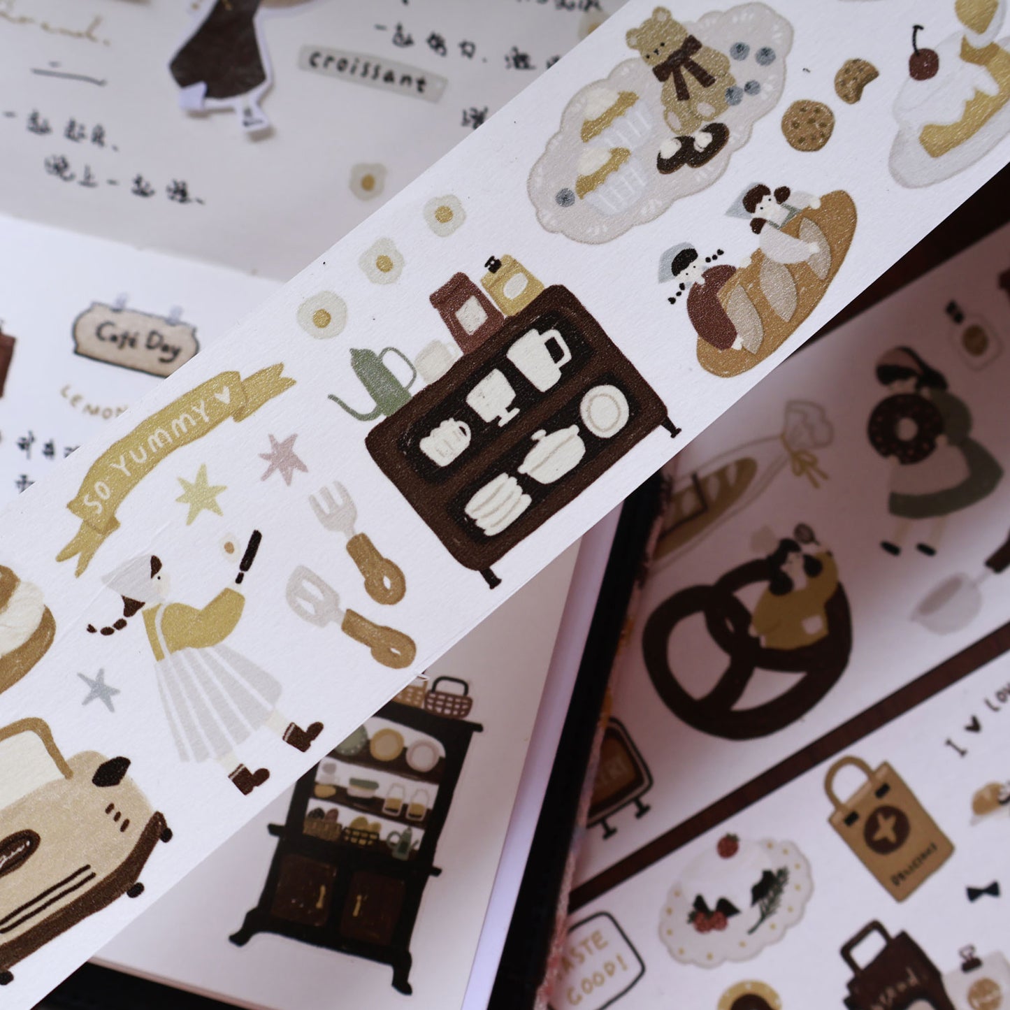 Bread Diary Collection Masking Tape | Cute PET / Washi Tape
