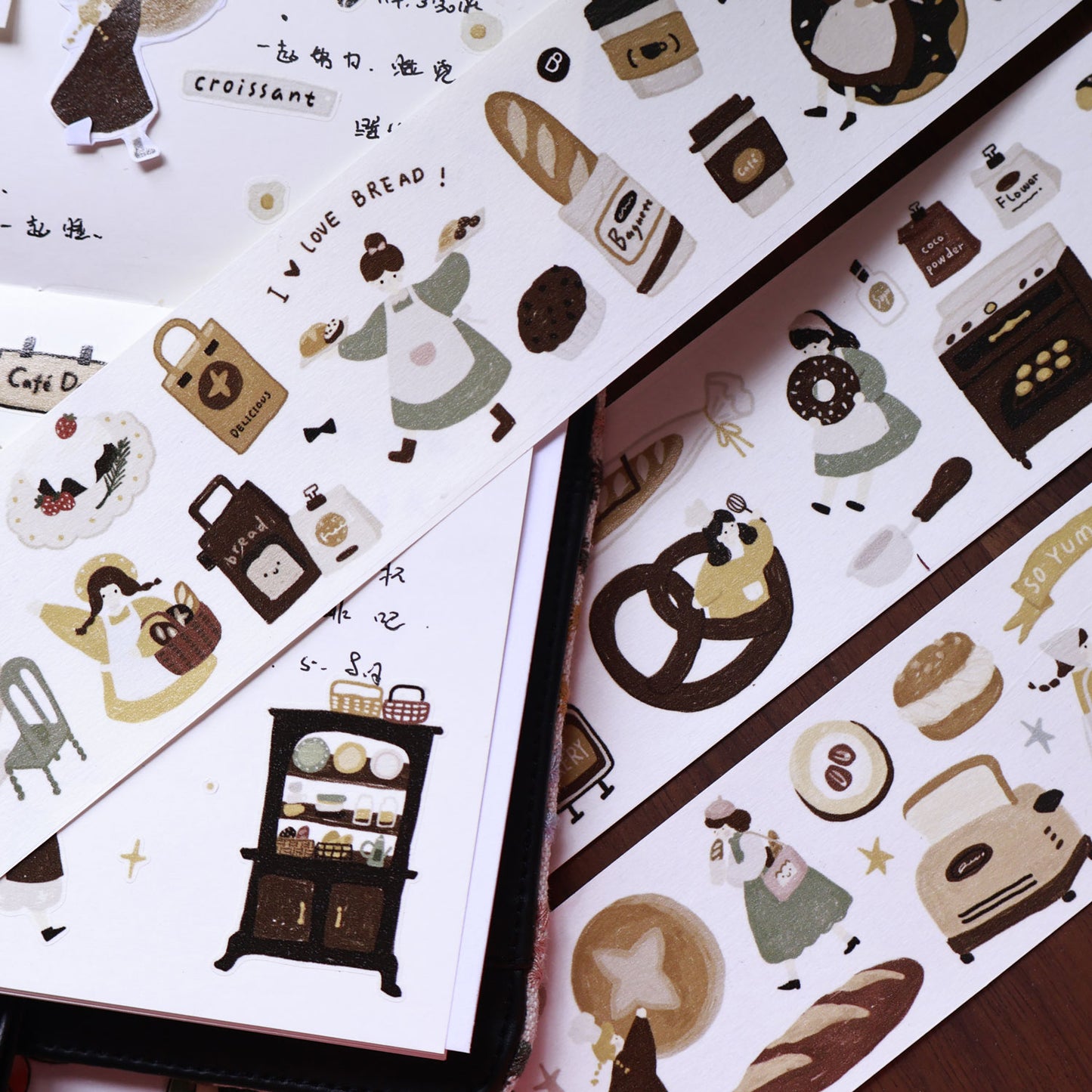 Bread Diary Collection Masking Tape | Cute PET / Washi Tape