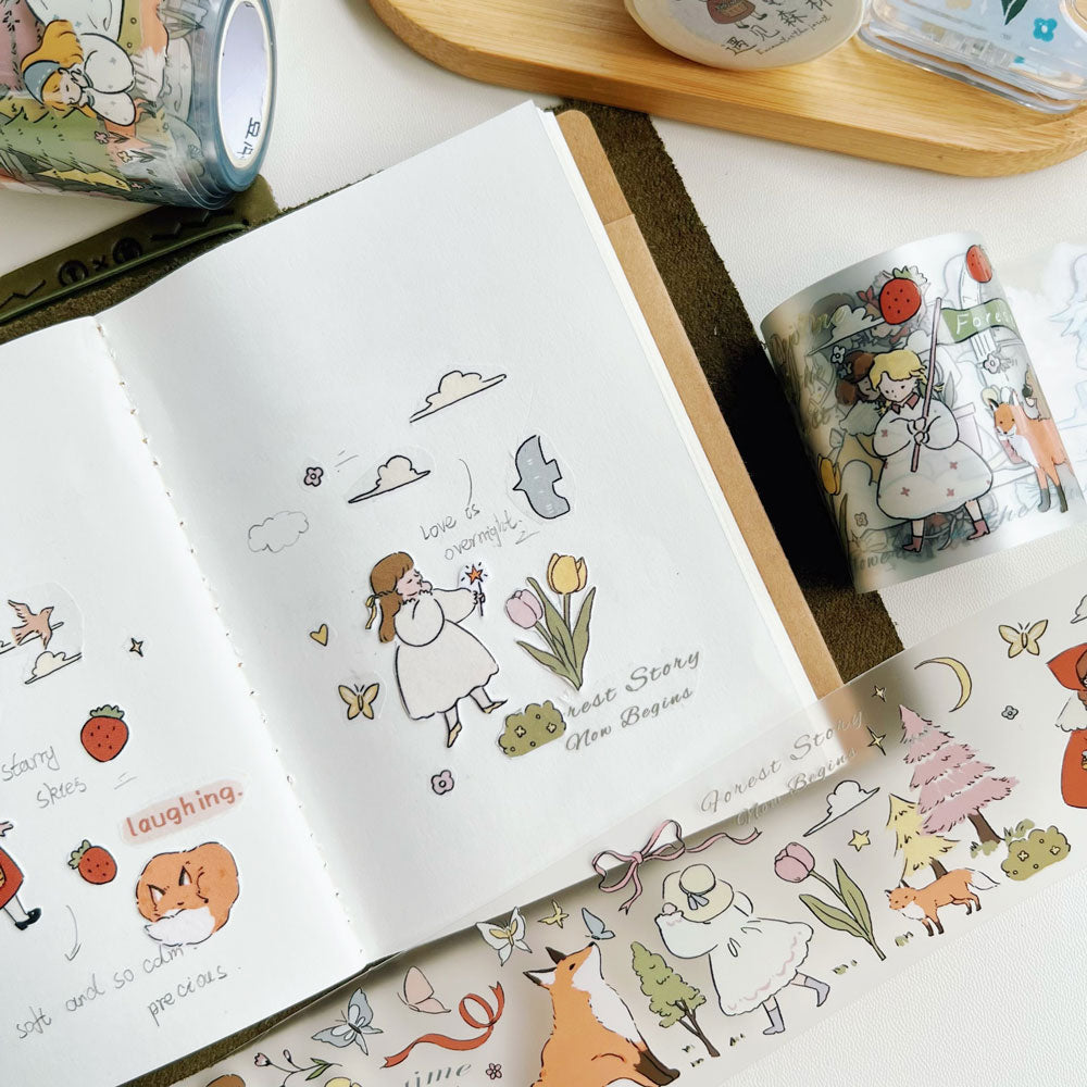 Encounter the forest cute light retro PET washi tape