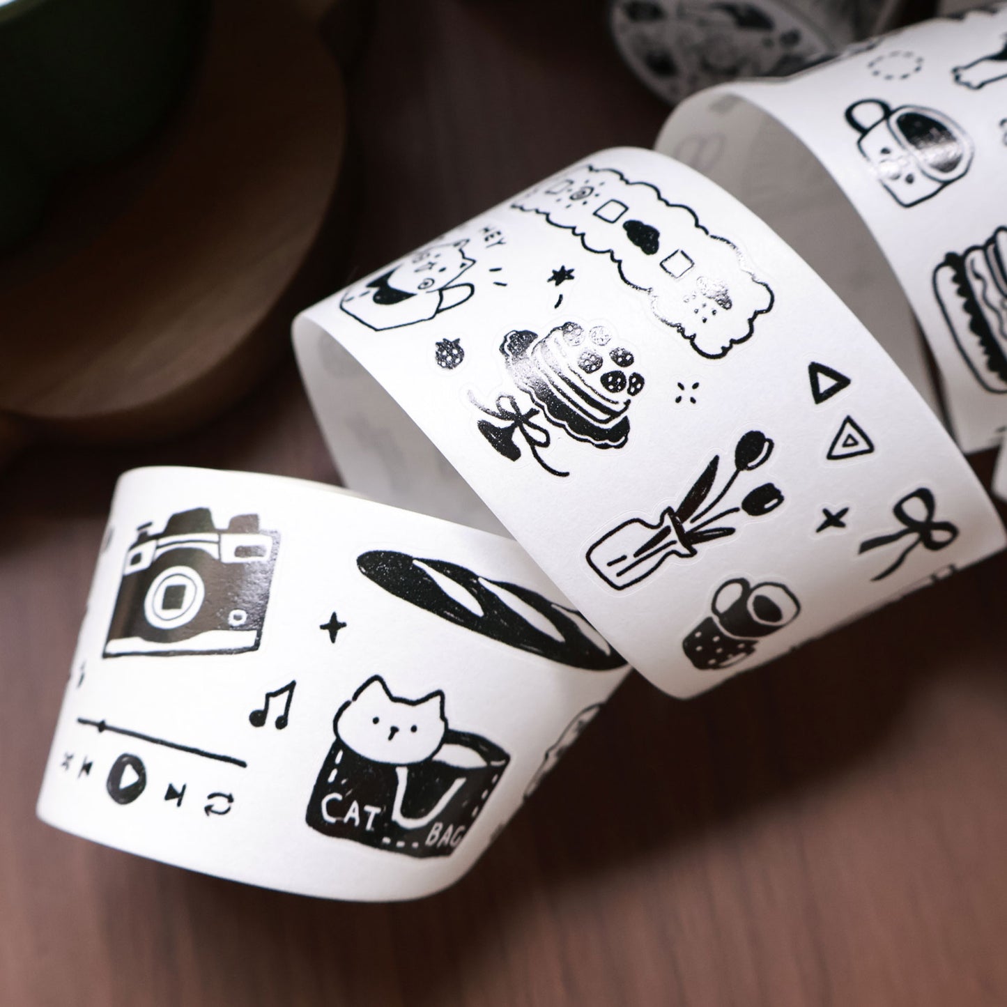 Cat cafe daily life Collection Masking Tape | Cute PET / Washi Tape