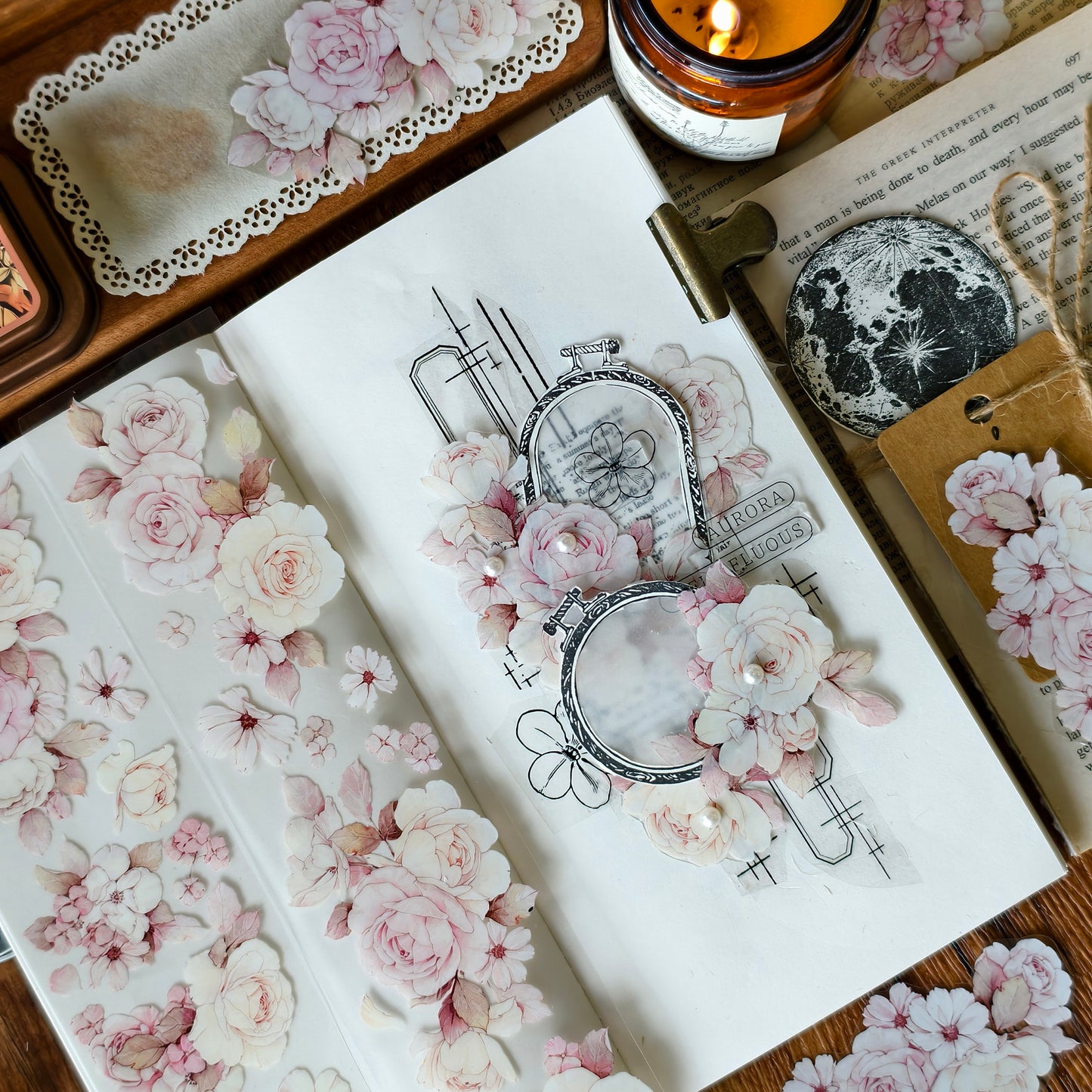 Yuyao vintage flower PET and Washi tape