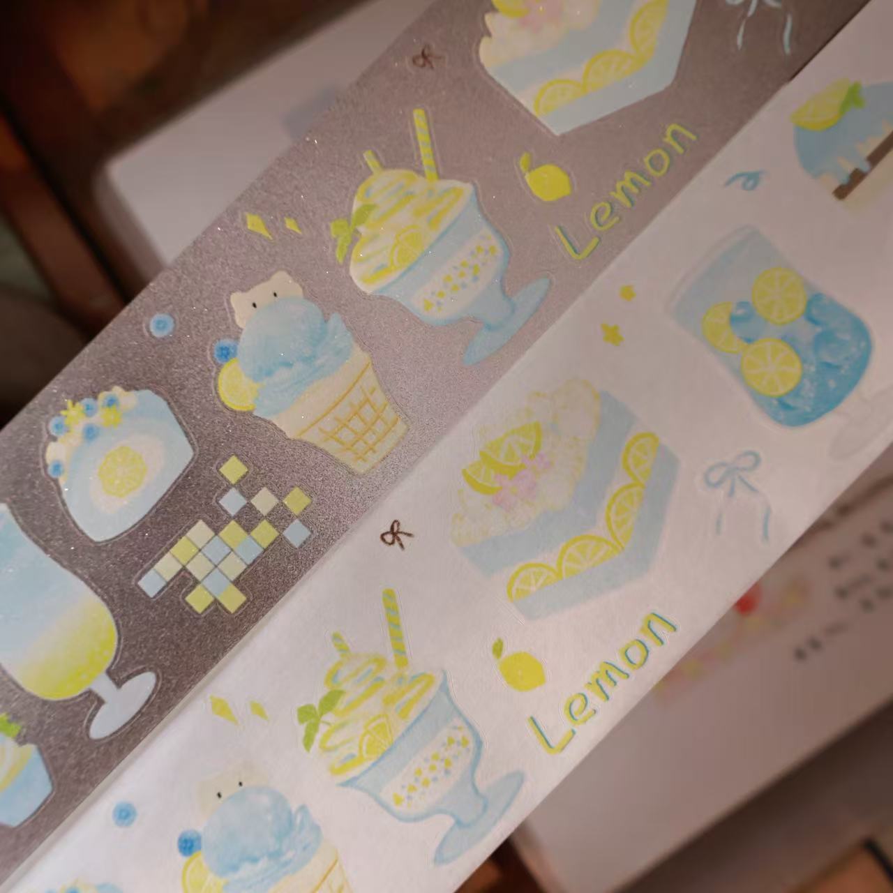 Sea-salt Lemon Collection Masking Tape | Cute PET / Washi Tape