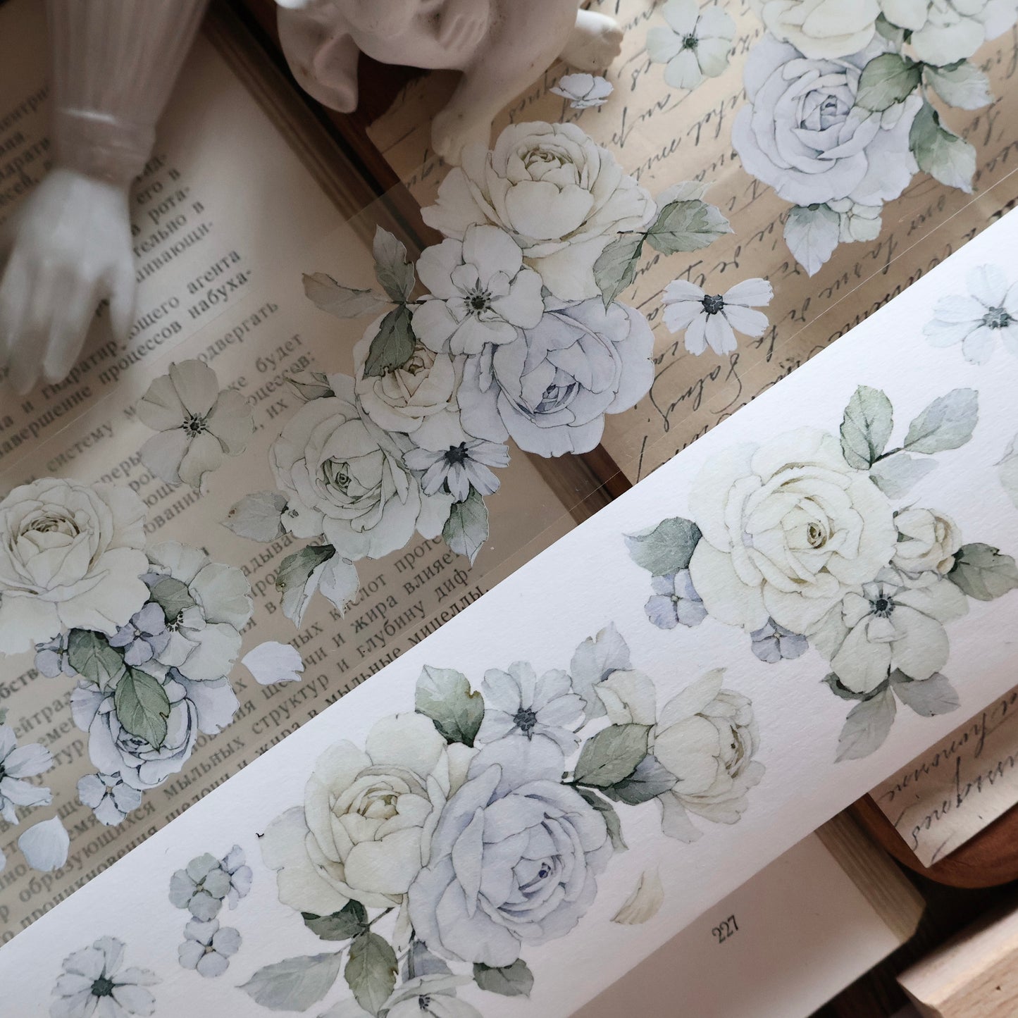 Yuyao vintage flower PET and Washi tape
