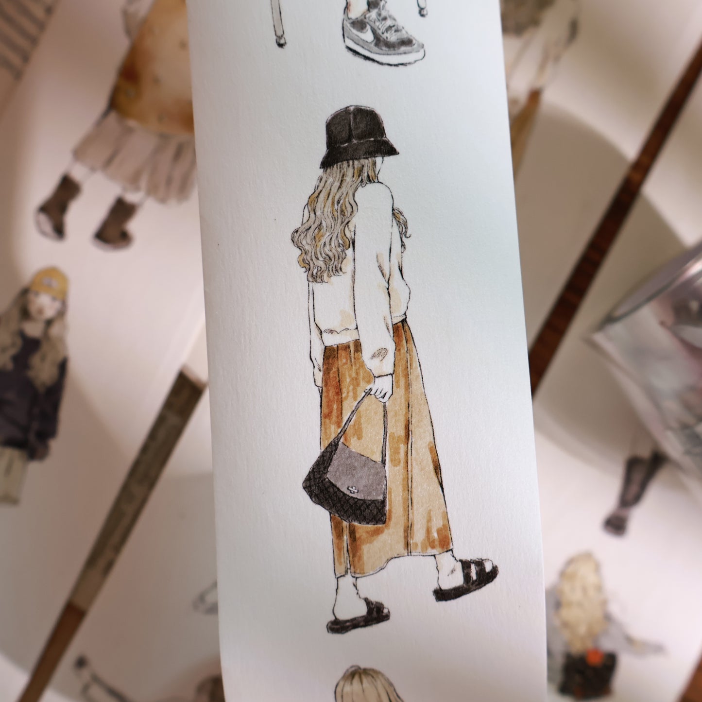 Warm character Retro PET and Washi Paper Tape