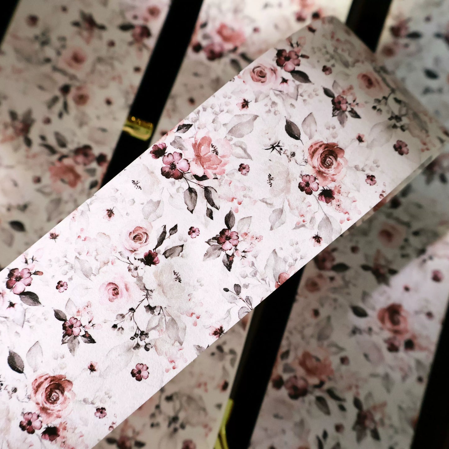Basic floral Light retro base tape handbook material PET washi tape