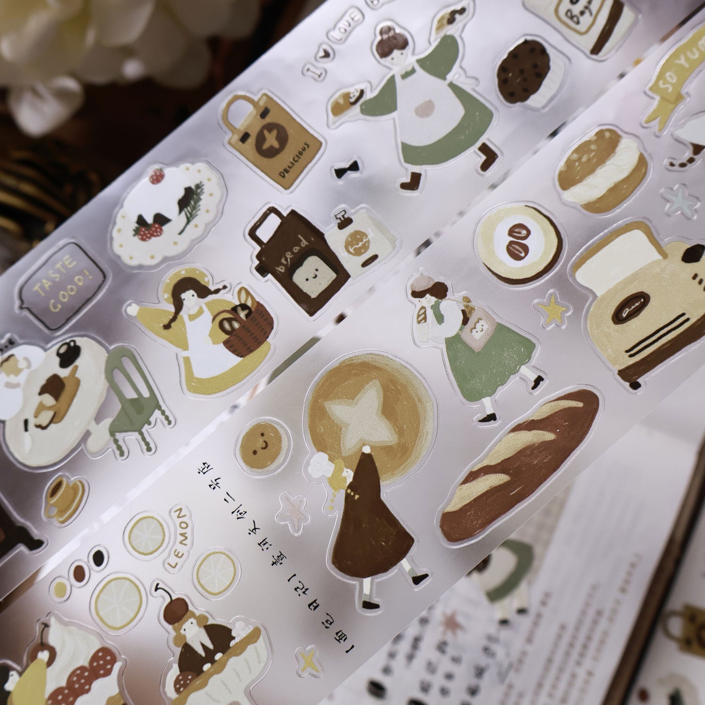 Bread Diary Collection Masking Tape | Cute PET / Washi Tape