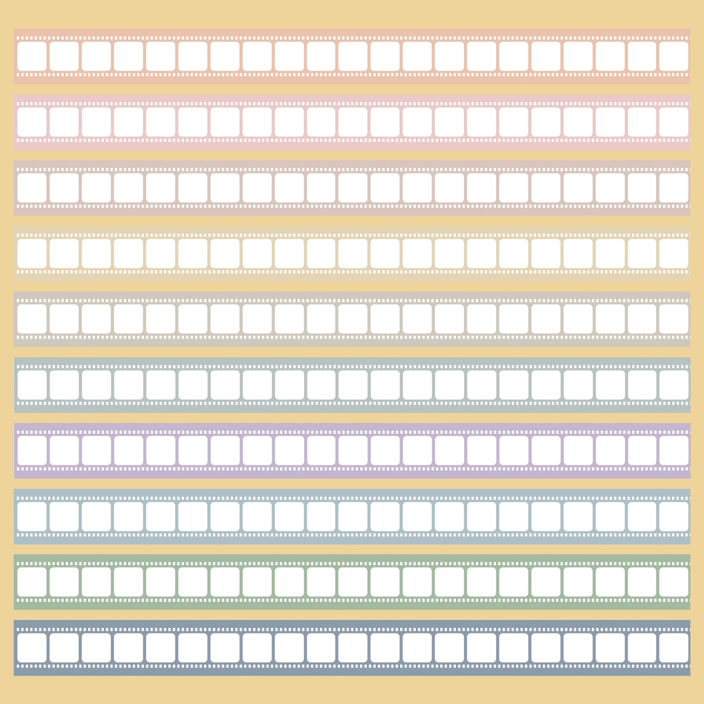 Colorful film Collection Masking Tape | Cute PET / Washi Tape