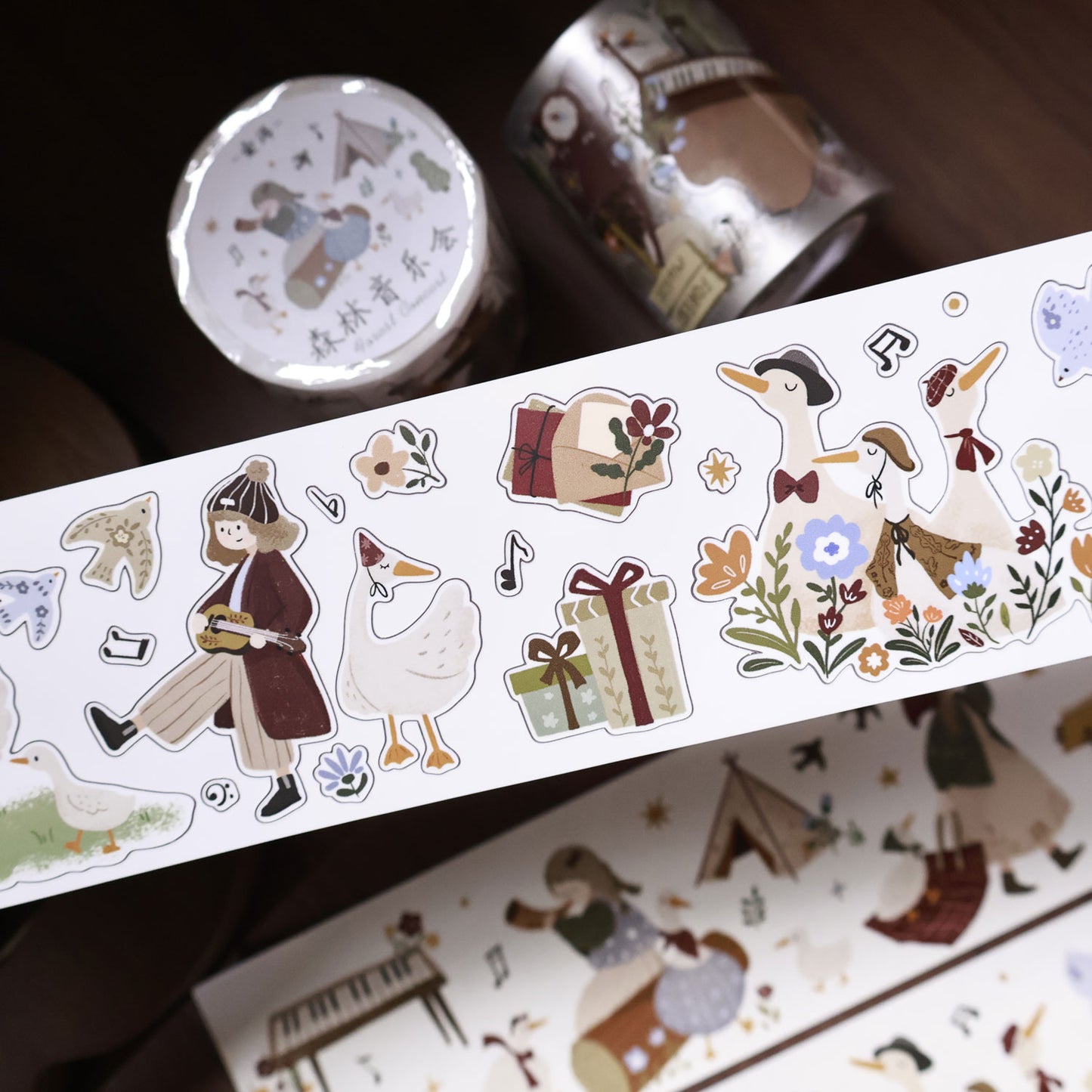 Forest concert Collection Masking Tape | Cute PET / Washi Tape