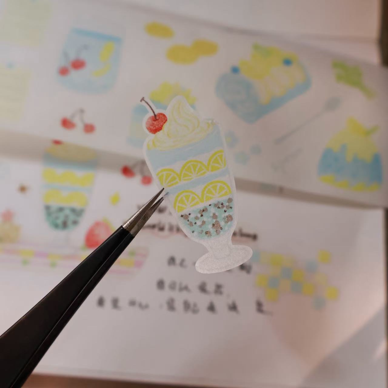 Sea-salt Lemon Collection Masking Tape | Cute PET / Washi Tape