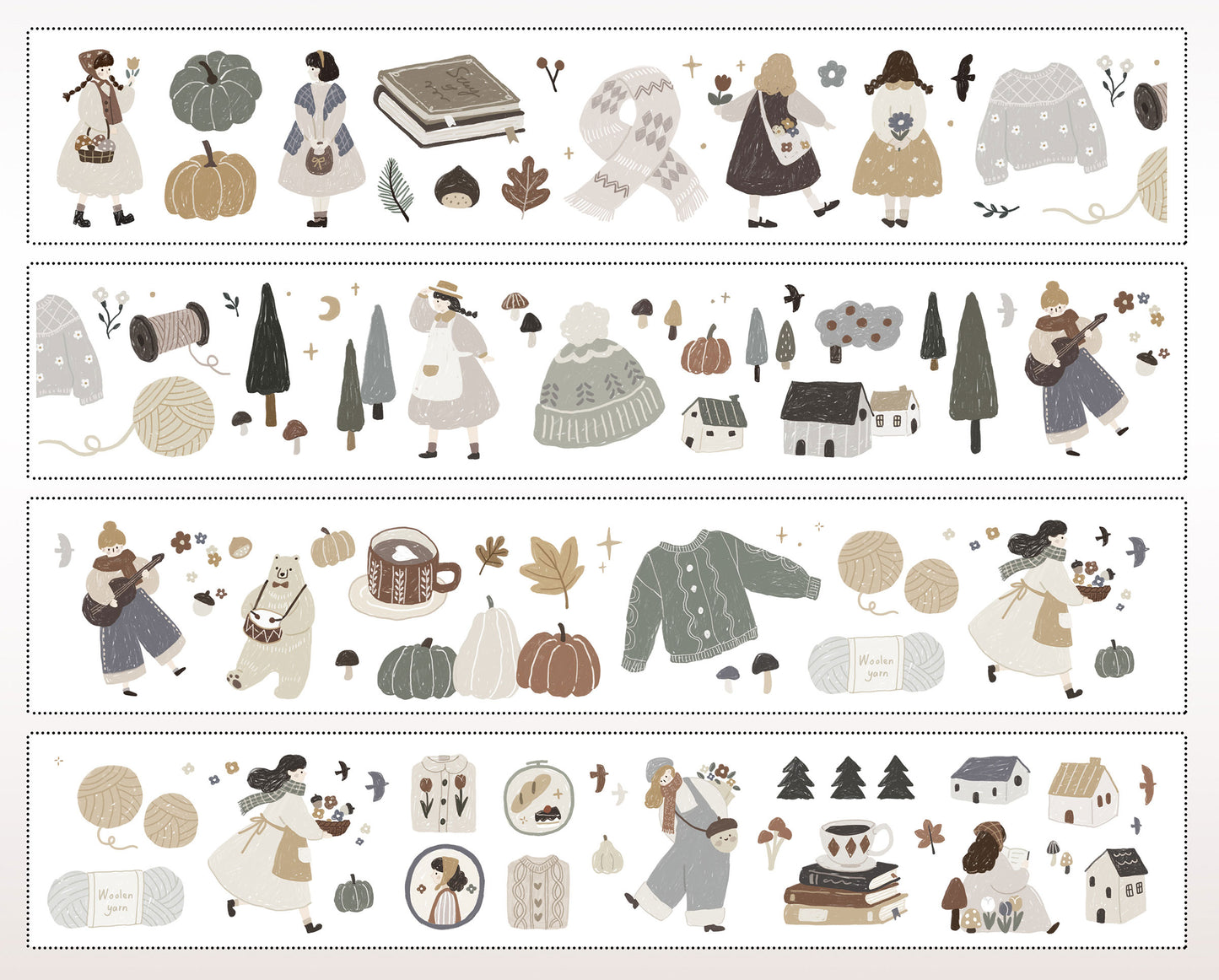 Winter Blessing Collection Masking Tape | Cute  PET / Washi Tape