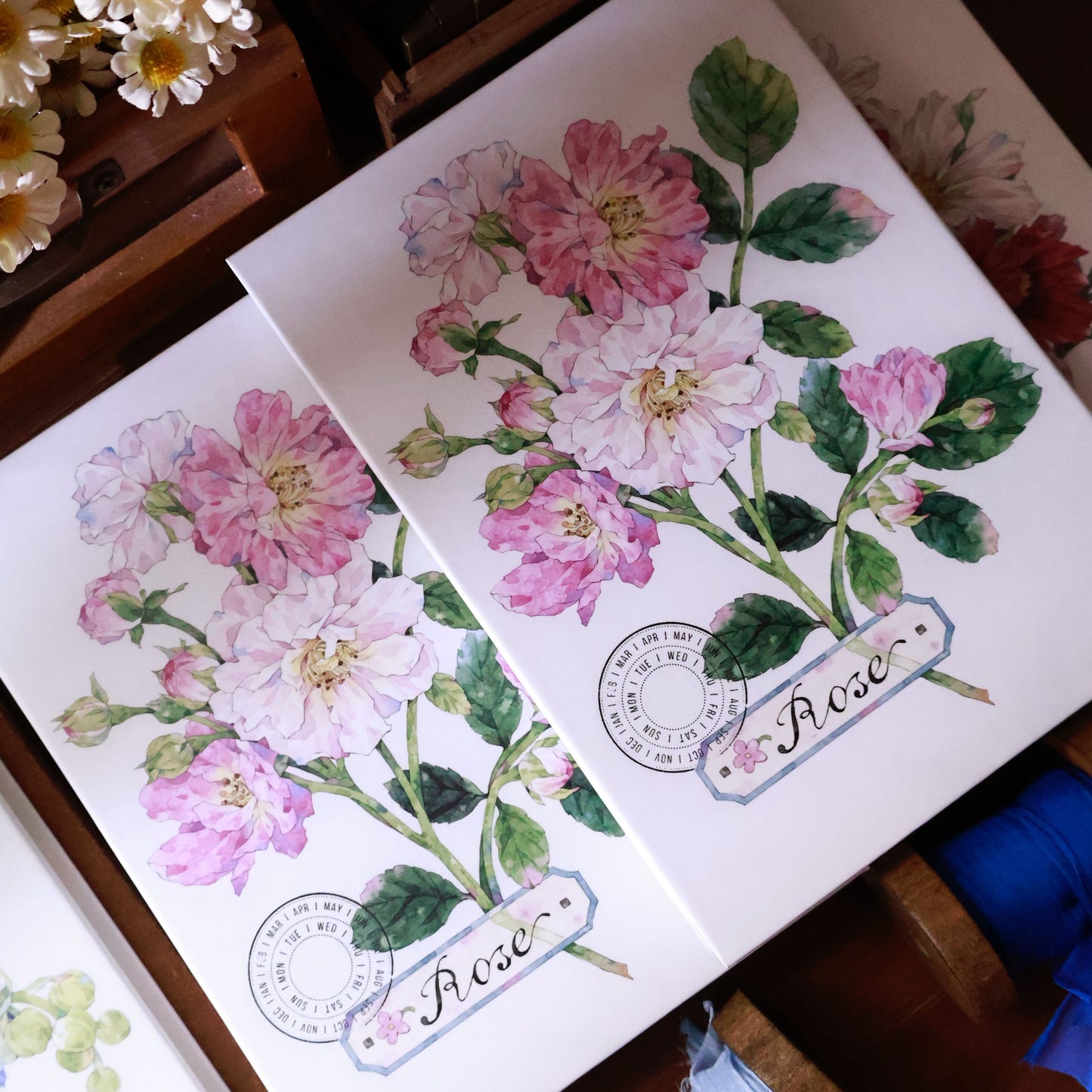 Flowers Notebook organ notebook collage book blank notebook organ book