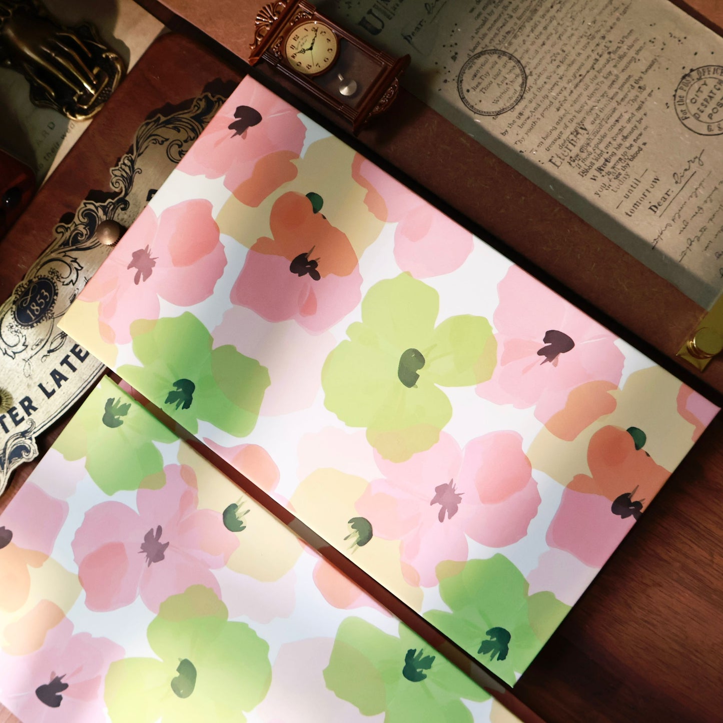 Floral Notebook organ notebook collage book blank notebook organ book