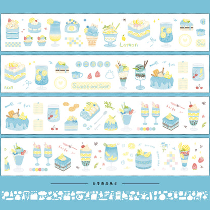 Sea-salt Lemon Collection Masking Tape | Cute  PET / Washi Tape