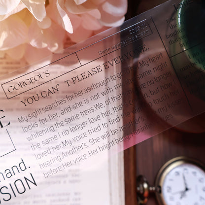 Magazine Notes Light retro base tape handbook material PET washi tape