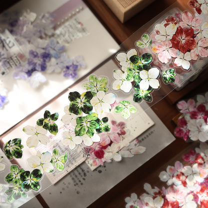Flower under The Star vintage flower PET and Washi tape