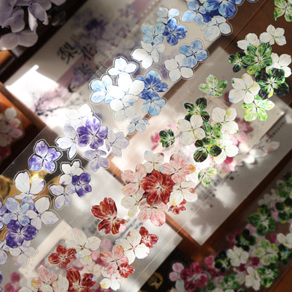 Flower under The Star vintage flower PET and Washi tape