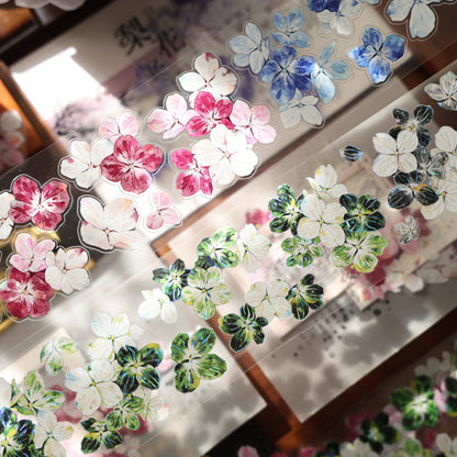 Flower under The Star vintage flower PET and Washi tape