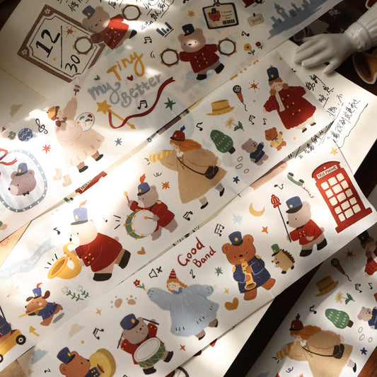 Carols of joy Collection Masking Tape | Cute  PET / Washi Tape