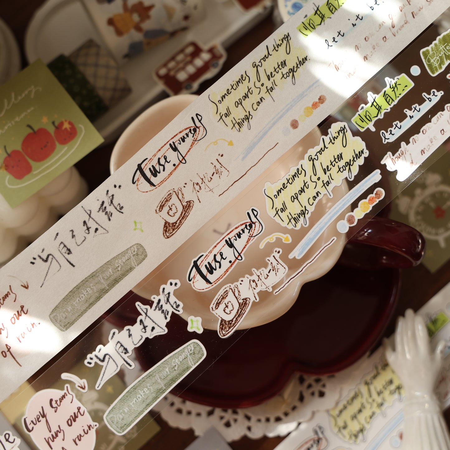 Words come alive Collection Masking Tape | Cute  PET / Washi Tape