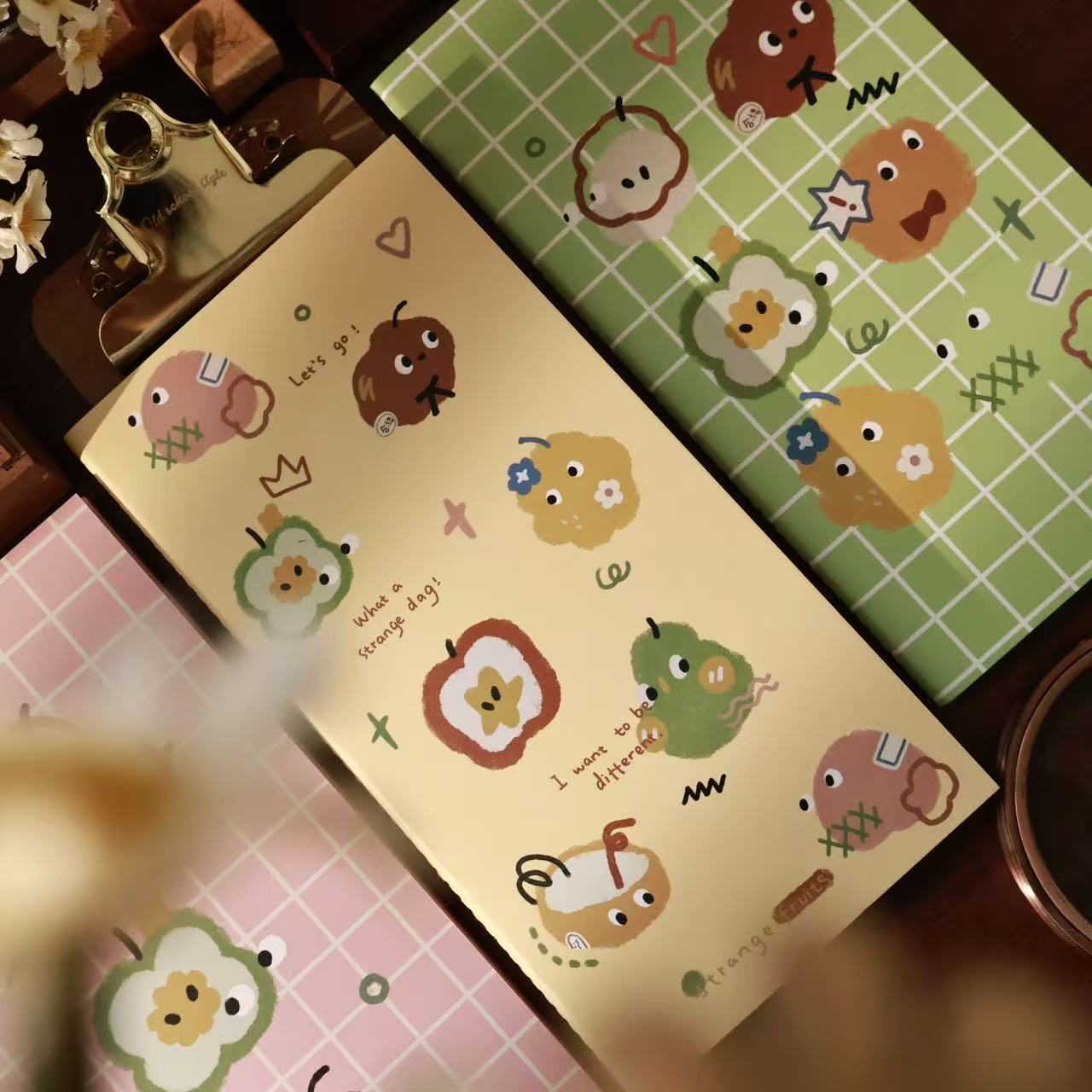 Flash sand/colored TN notebook Retro Striped Book Notebook Journal notebook collage book blank notebook