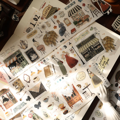 Cream puff tea party Collection Masking Tape | Cute  PET / Washi Tape