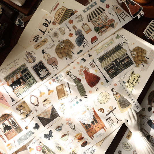 Cream puff tea party Collection Masking Tape | Cute  PET / Washi Tape