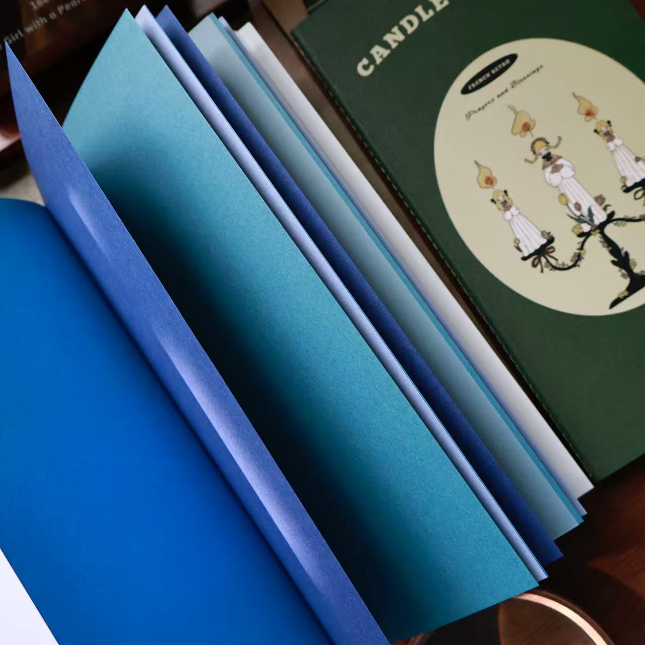 Flash sand/colored TN notebook Retro Striped Book Notebook Journal notebook collage book blank notebook