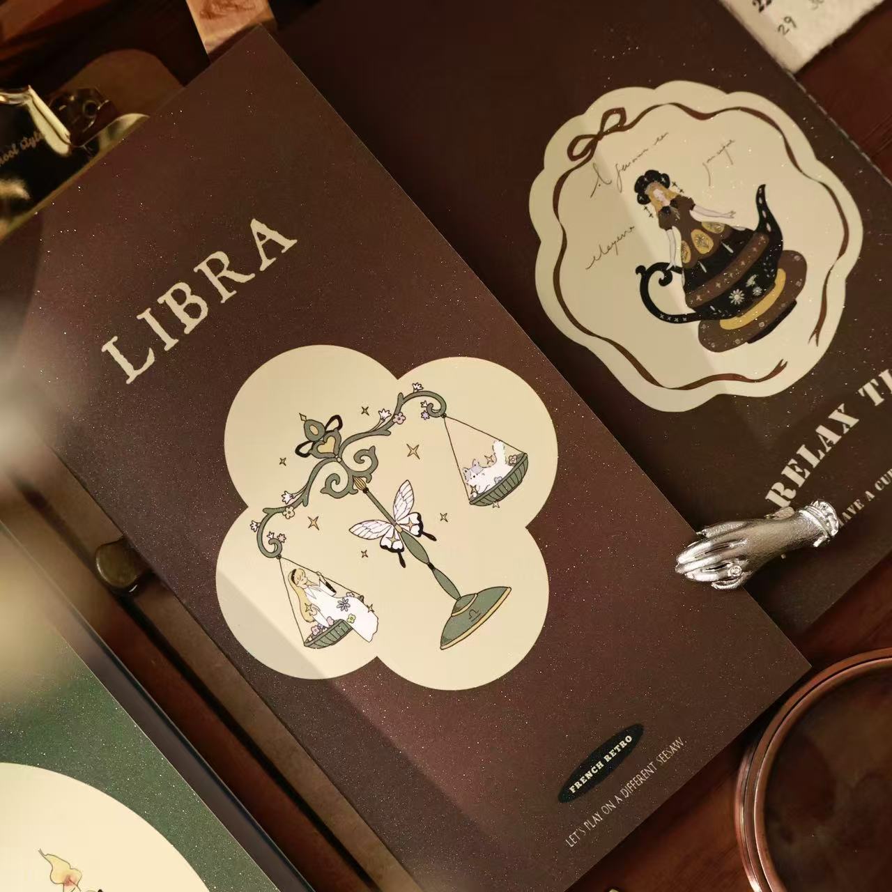 Flash sand/colored TN notebook Retro Striped Book Notebook Journal notebook collage book blank notebook