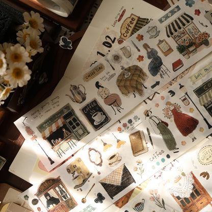 Cream puff tea party Collection Masking Tape | Cute  PET / Washi Tape