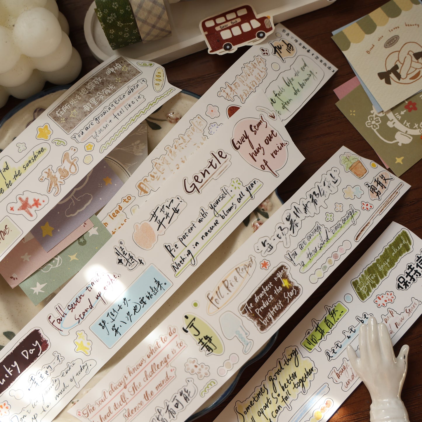 Words come alive Collection Masking Tape | Cute  PET / Washi Tape