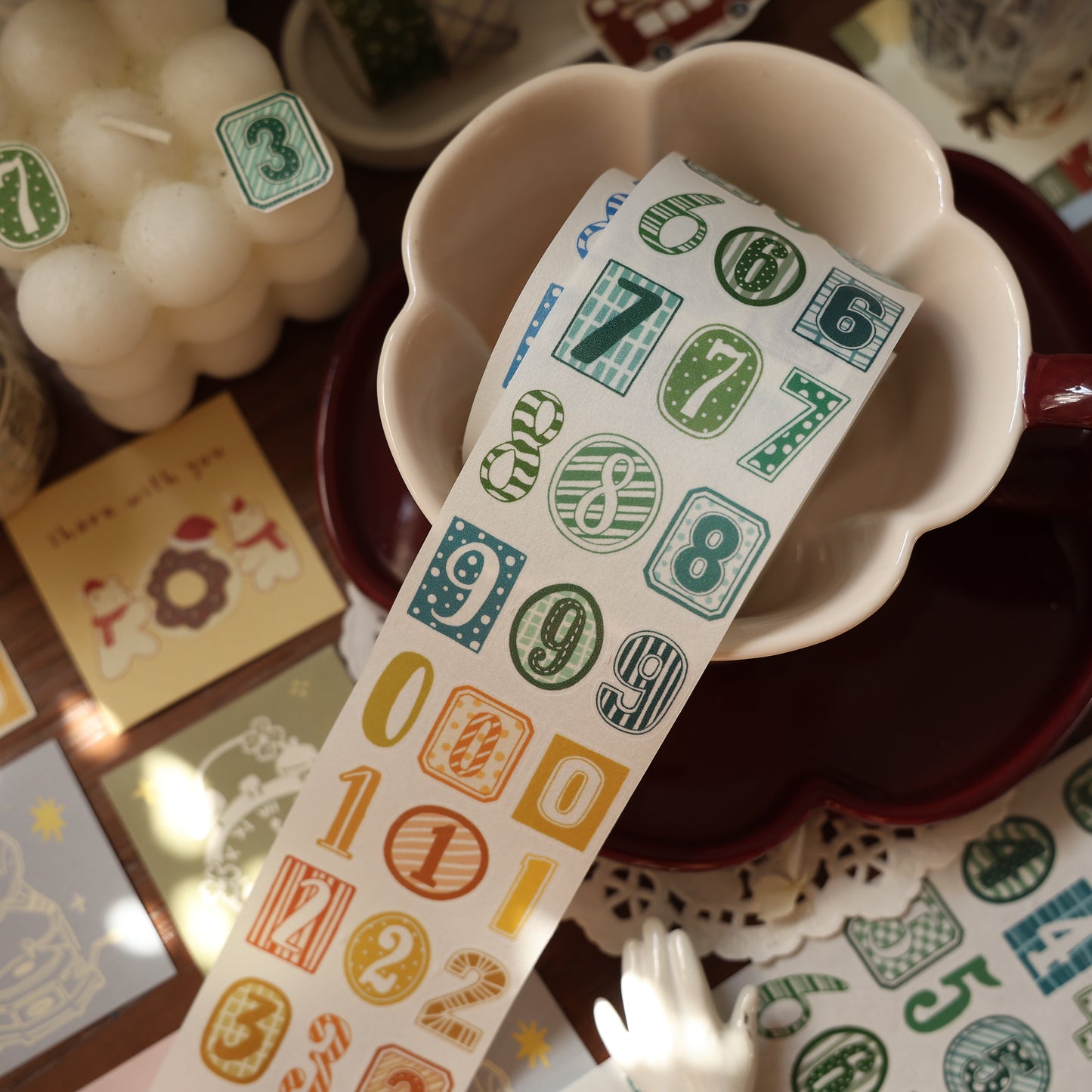Number Matching Collection Masking Tape | Cute  PET / Washi Tape