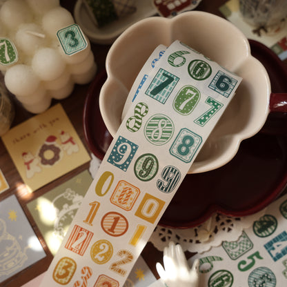 Number Matching Collection Masking Tape | Cute  PET / Washi Tape