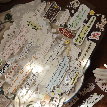 Words come alive Collection Masking Tape | Cute  PET / Washi Tape