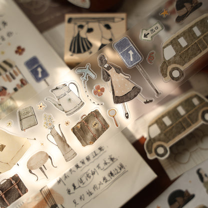 Travel diary Collection Masking Tape | Cute  PET / Washi Tape