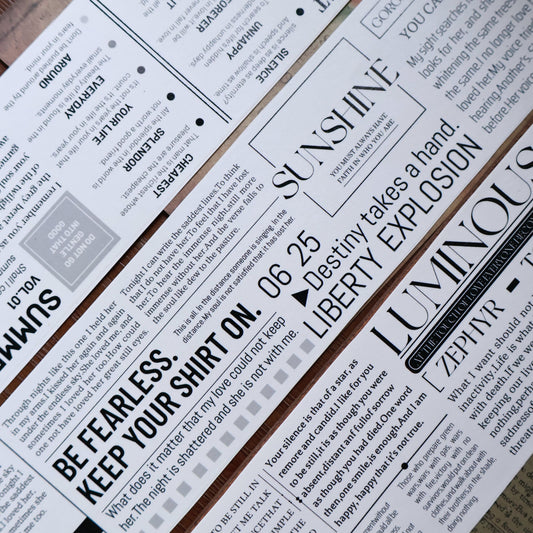 Magazine Notes Light retro base tape handbook material PET washi tape