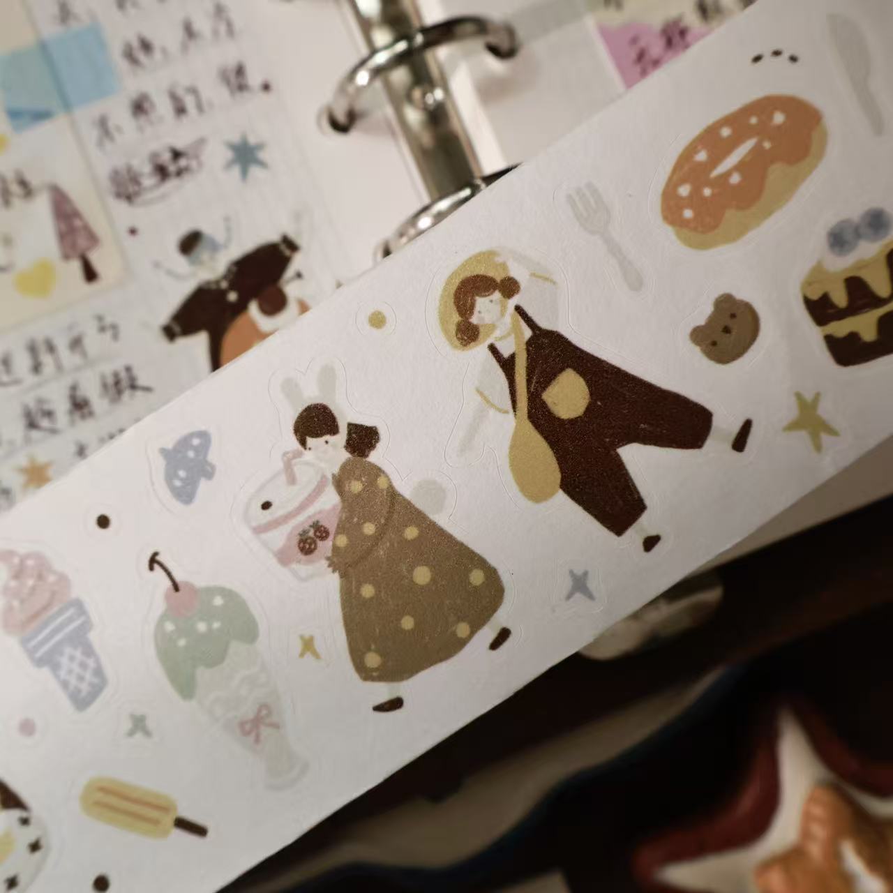 Macaron afternoon Collection Masking Tape | Cute  PET / Washi Tape