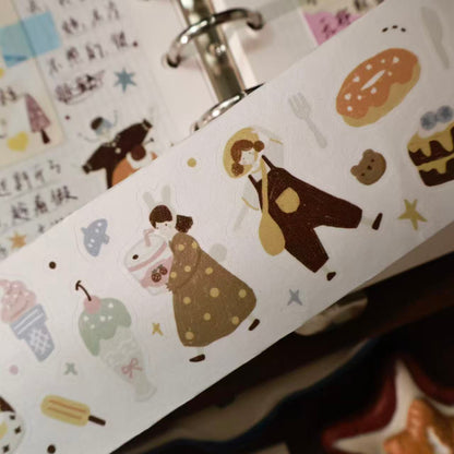 Macaron afternoon Collection Masking Tape | Cute  PET / Washi Tape