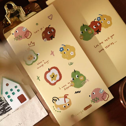 Flash sand/colored TN notebook Retro Striped Book Notebook Journal notebook collage book blank notebook