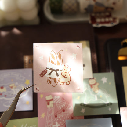 Memories of Time theme light retro handbook sticky notes no glue