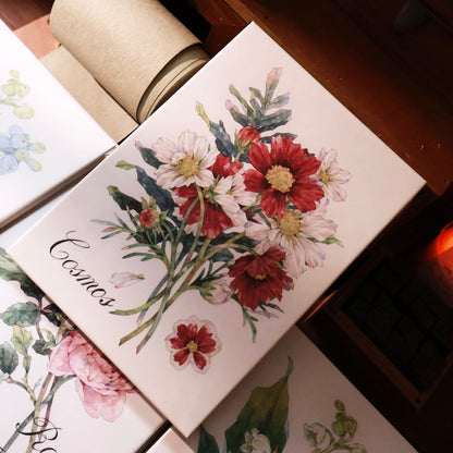 Flowers Notebook organ notebook collage book blank notebook organ book