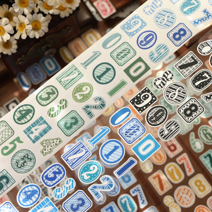 Number Matching Collection Masking Tape | Cute  PET / Washi Tape