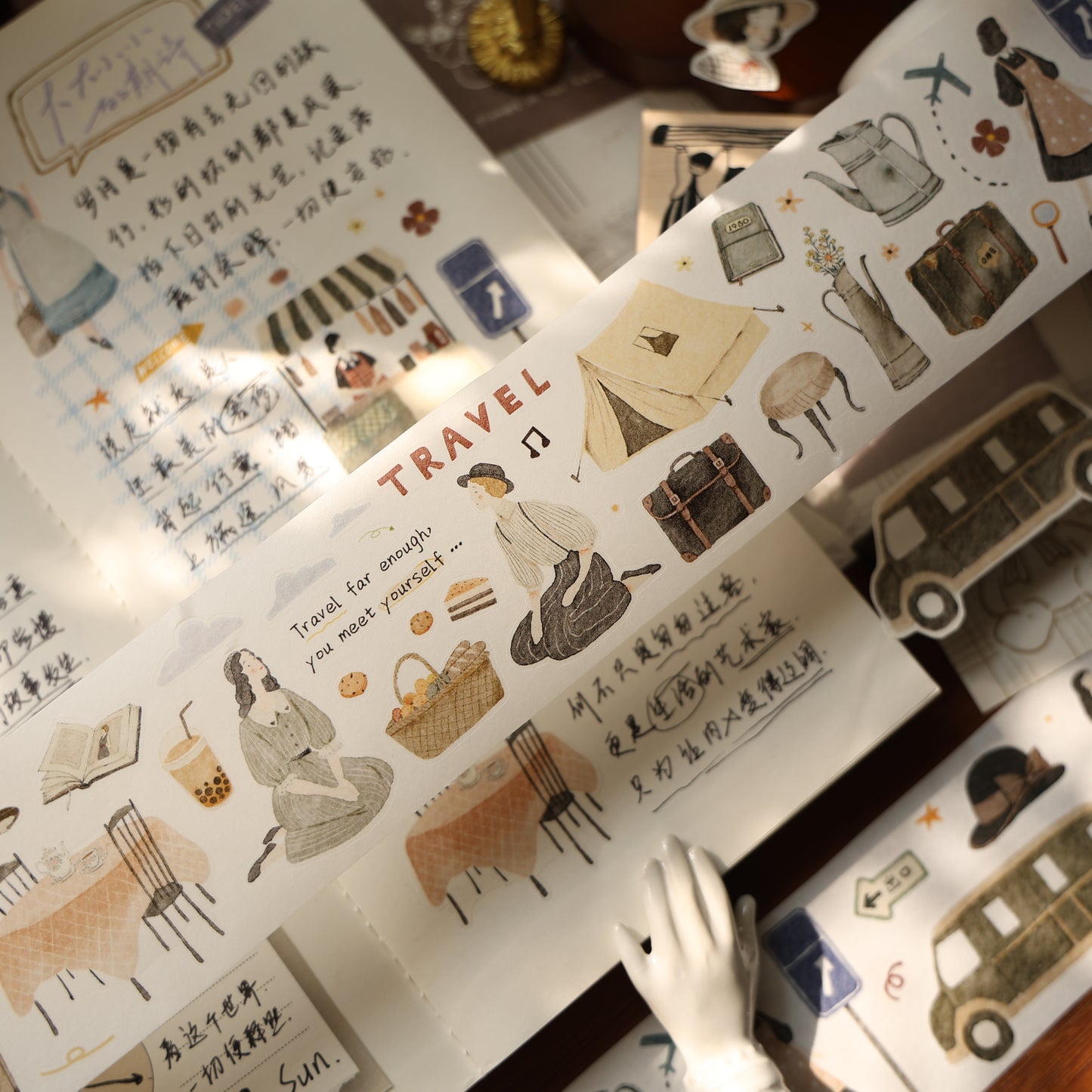 Travel diary Collection Masking Tape | Cute  PET / Washi Tape