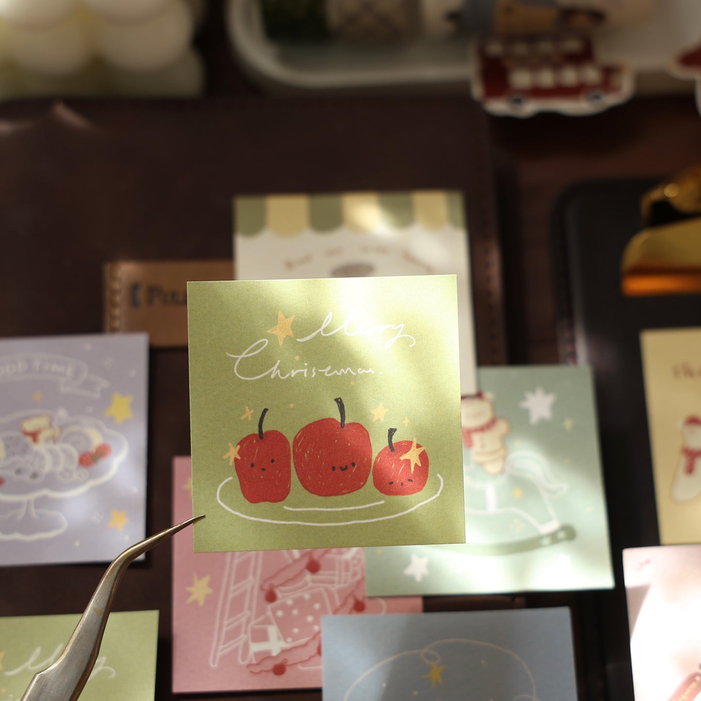 Memories of Time theme light retro handbook sticky notes no glue