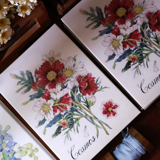 Flowers Notebook organ notebook collage book blank notebook organ book